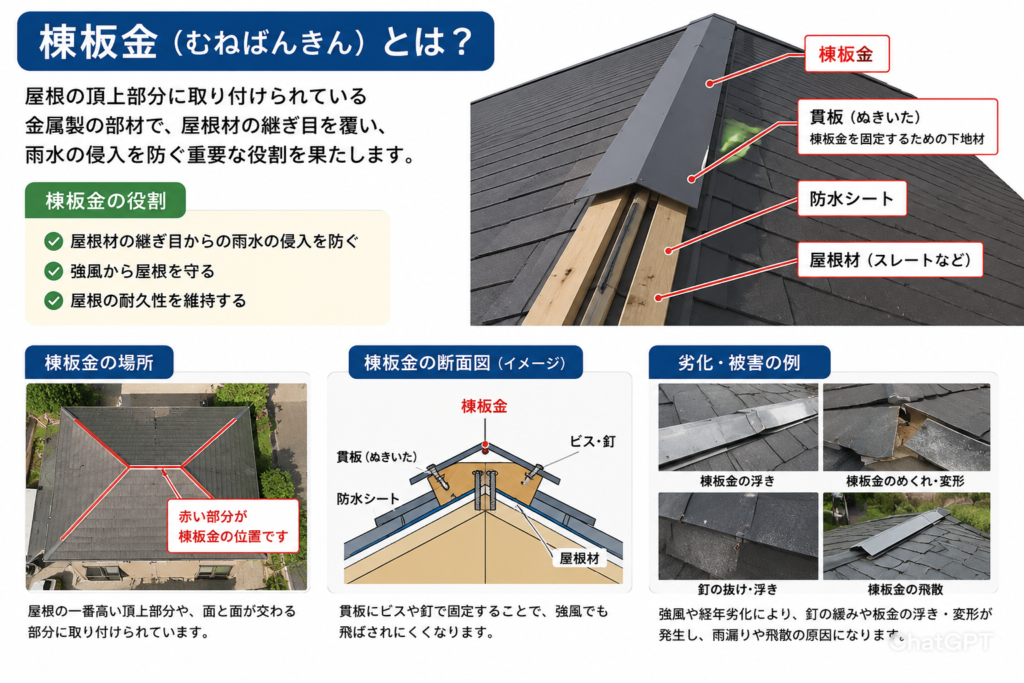 棟板金についての説明