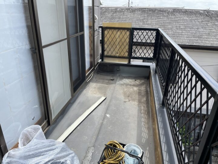 栃木県宇都宮市 U様邸 ベランダ塩ビ防水シート工事